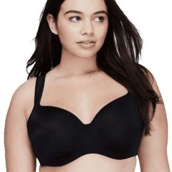 Cacique Lane Bryant Bra Smooth Balconette Underwire Plus Size 46D Black - Picture 10 of 10